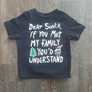 The Children's Place Black Holiday Tee